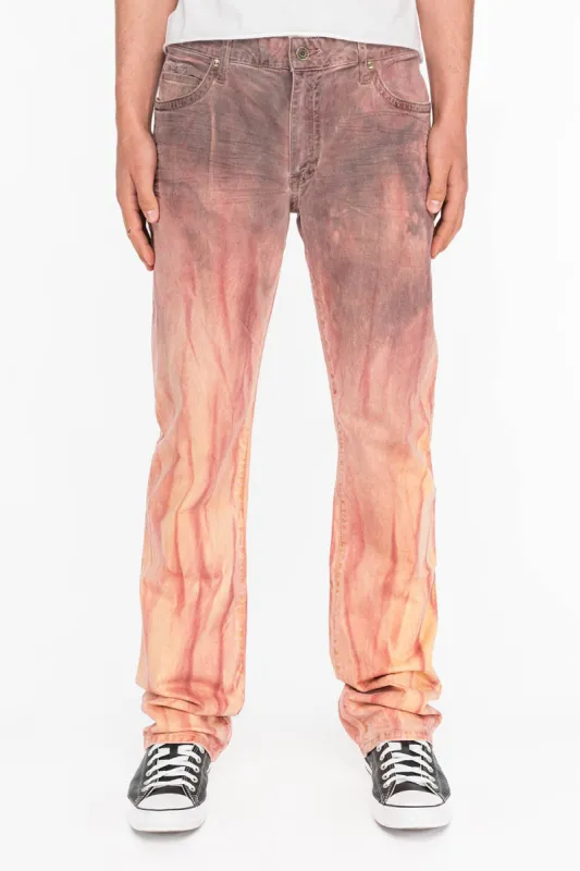 CLASSIC 5 POCKET STRAIGHT LEG JEANS IN FIRE YELLOW sold by Robin's Jean