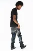 MINI FLAP MENS SLIM JEANS IN 5D SEMI COATING WITH CRYSTALS sold by Robin's Jean