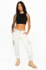 MILITARY STYLE WOMENS CARGO PANTS IN PALE NICOLE LIGHT BLUE WASH sold by Robin's Jean