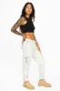 MILITARY STYLE WOMENS CARGO PANTS IN PALE NICOLE LIGHT BLUE WASH sold by Robin's Jean