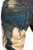 MENS  FLAP POCKET SKINNY JEANS IN GRAFFITI WASH WITH CRYSTALS sold by Robin's Jean