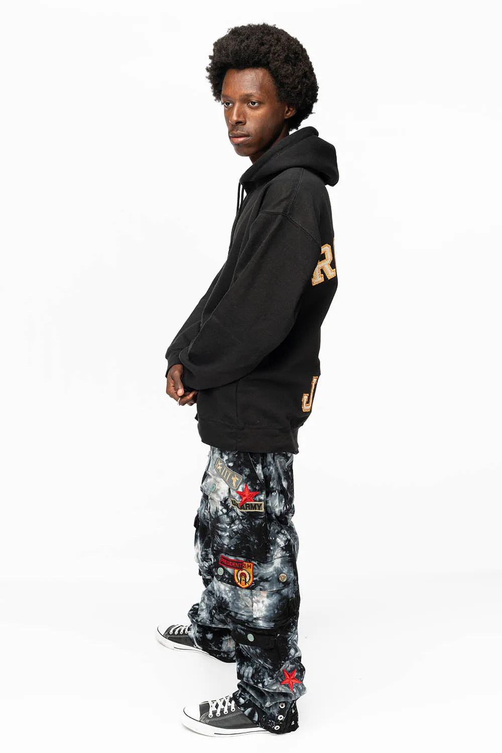 ROBIN’S HEAVY WEIGHT NATIVE AMERICAN CHIEF PULLOVER HOODIE IN BLACK sold by Robin's Jean product image thumbnail 4