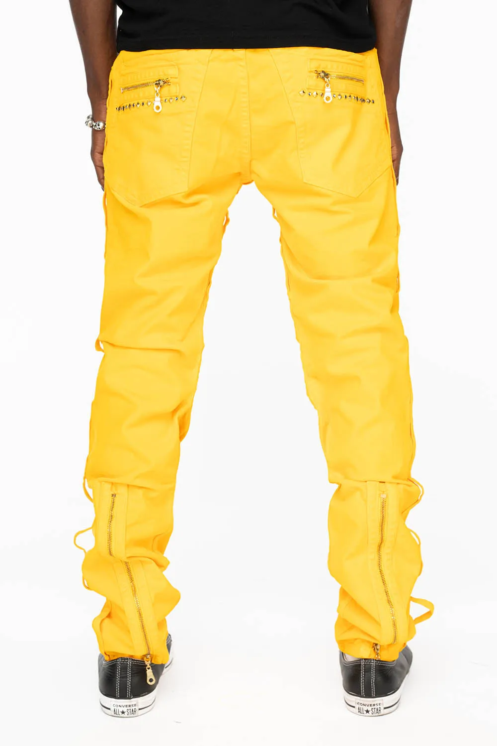 MECANO IN YELLOW WASH WITH STUDS AND CRYSTALS sold by Robin's Jean product image thumbnail 3