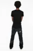 SLIM JEANS WITH OVAL PATCHES WITH CRYSTALS IN F_ED UP BLACK sold by Robin's Jean