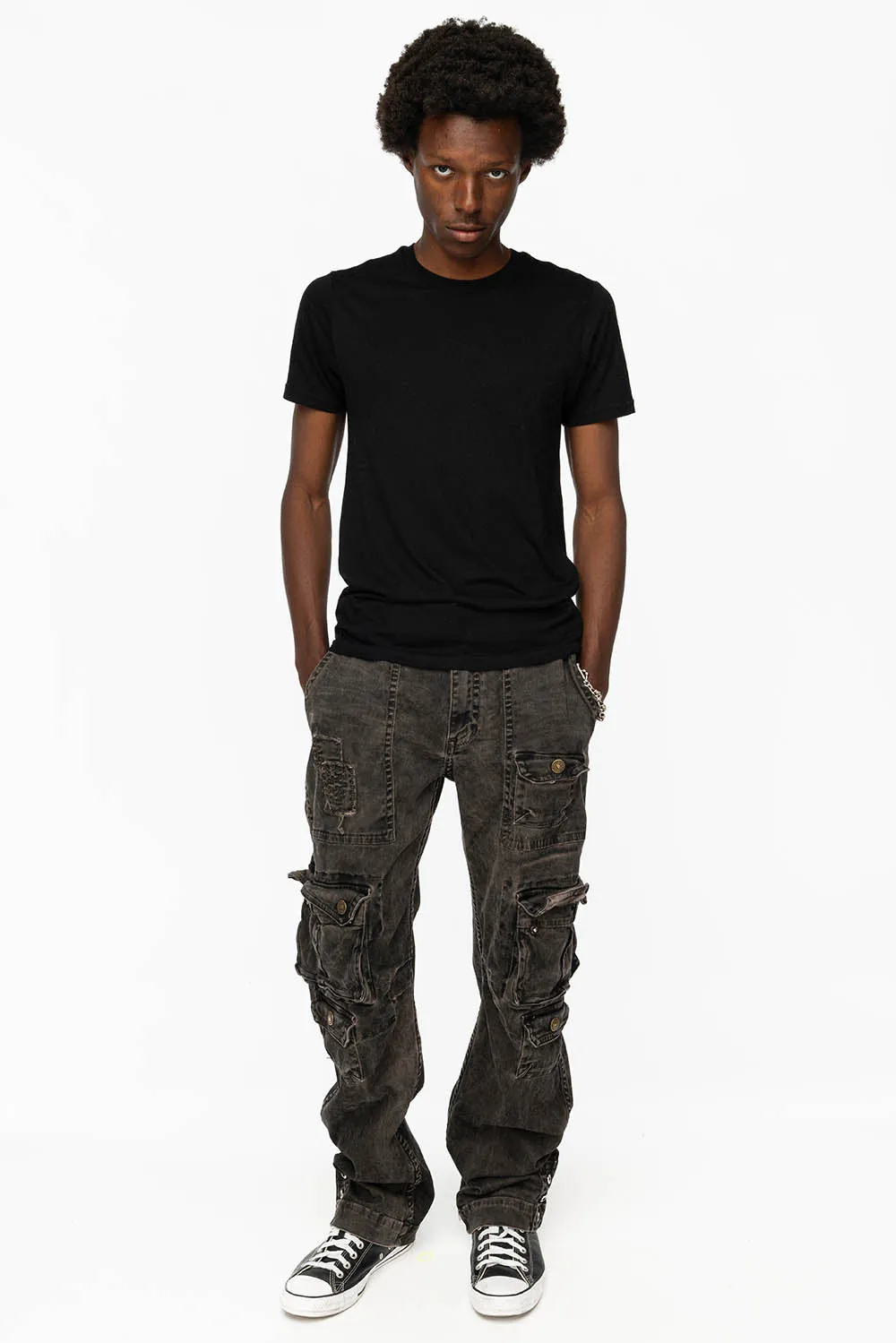 ORIGINAL ROBIN’S JEAN CALL OF DUTY CARGO PANTS IN VINTAGE CHARCOAL WASH sold by Robin's Jean product image thumbnail 2
