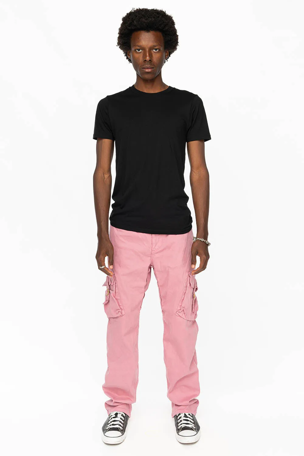 ROBINS NEW MILITARY STYLE CARGO PANTS IN PINK COLOR WASH sold by Robin's Jean product image thumbnail 5