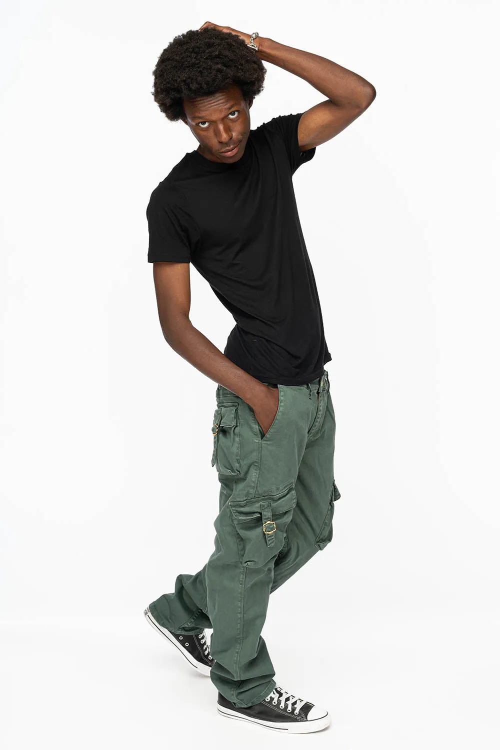 ROBINS NEW MILITARY STYLE CARGO PANTS IN FOREST WASH sold by Robin's Jean product image thumbnail 2