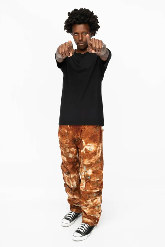 ORIGINAL ROBIN’S JEAN CALL OF DUTY CARGO PANTS IN TIE DYE MUD BROWN sold by Robin's Jean