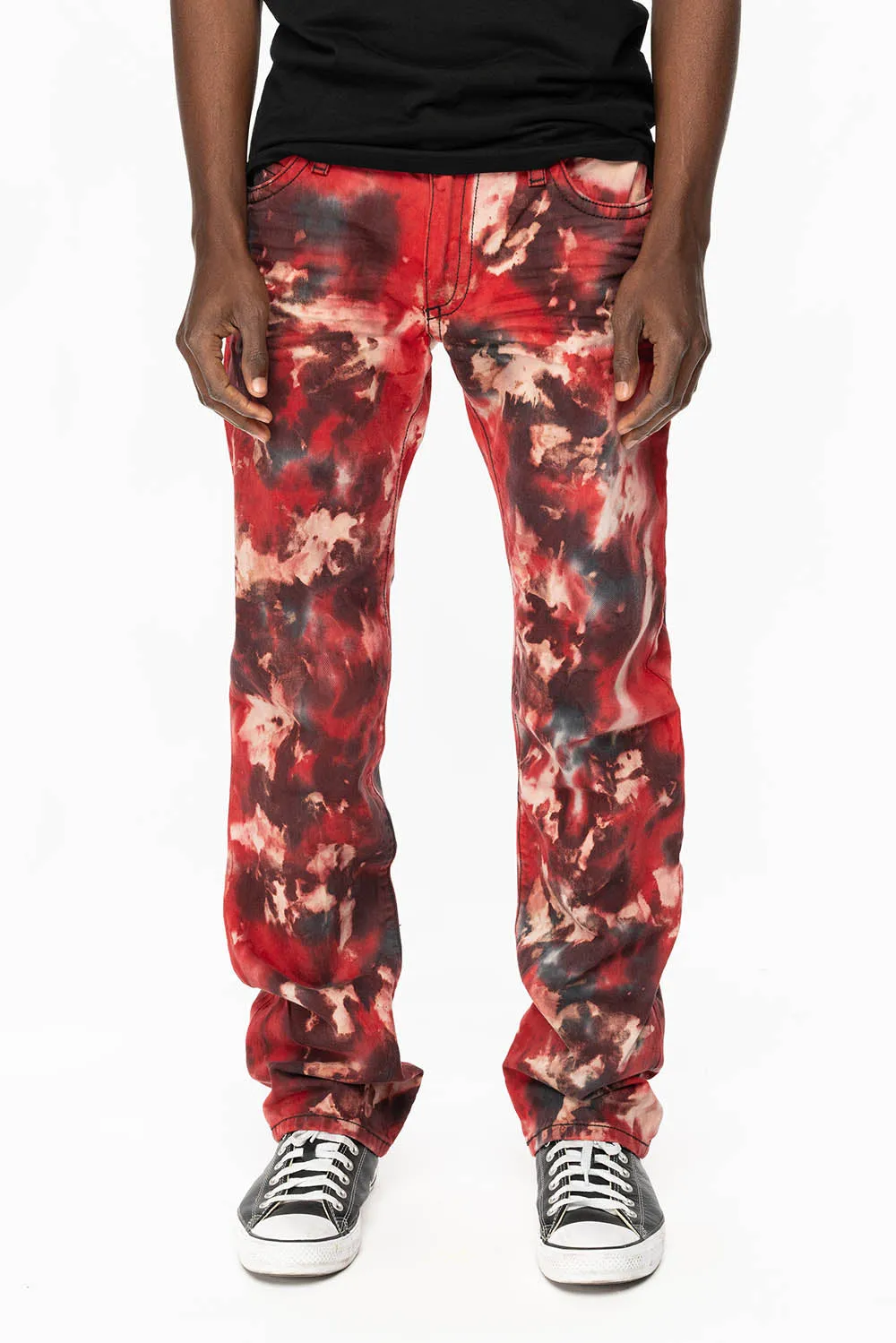 KILLER FLAP STRAIGHT LEG JEANS WITH FULL CRYSTALS IN RED SUN DANCE WASH sold by Robin's Jean product image thumbnail 2