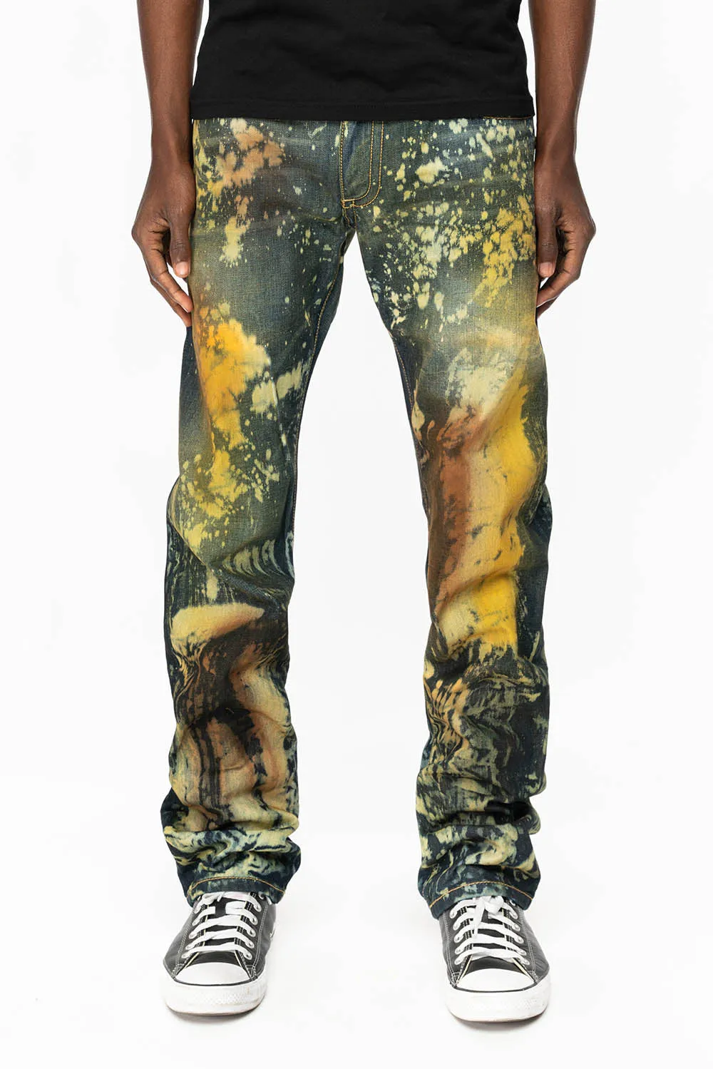 KILLER FLAP STRAIGHT LEG JEANS WITH FULL CRYSTALS AND STUDS IN TOPANGA CANYON WASH sold by Robin's Jean product image thumbnail 2