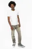 CLASSIC 5 POCKET SLIM LEG JEANS IN GREY 3D LIGHT WASH sold by Robin's Jean