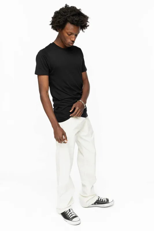 CLASSIC 5 POCKET STRAIGHT LEG JEANS IN WHITE MADONNA WASH made by Robin's Jean