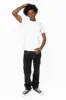 HEAVY STITCH JEANS IN PURE BLACK  WITH WHITE CONTRAST sold by Robin's Jean