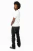 HEAVY STITCH JEANS IN PURE BLACK  WITH WHITE CONTRAST sold by Robin's Jean