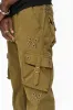 ROBINS NEW MILITARY STYLE CARGO PANTS IN OLIVE WITH WESTERN CRYSTAL MOTIF sold by Robin's Jean