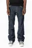 INDIAN W/BROWN LEATHER ZIPPER FLAPS IN RINSE WASH WITH STUDS sold by Robin's Jean