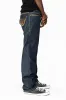INDIAN W/BROWN LEATHER ZIPPER FLAPS IN RINSE WASH WITH STUDS sold by Robin's Jean