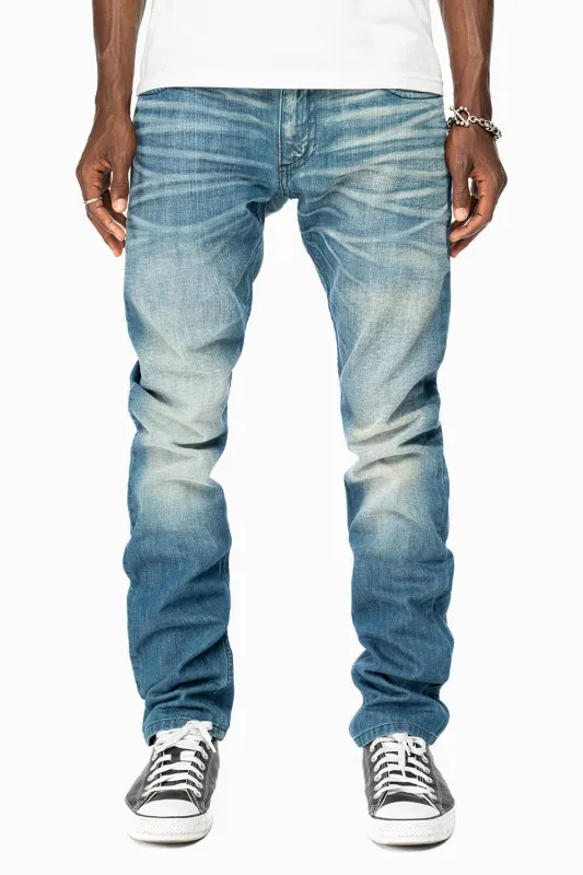 ROBINS RED LABEL LONG FLAP SLIM JEANS IN MEDIUM BLUE WASH sold by Robin's Jean