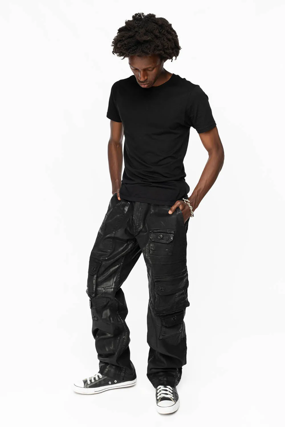 ORIGINAL ROBIN’S JEAN CALL OF DUTY CARGO PANTS IN BLK COATING sold by Robin's Jean product image thumbnail 5