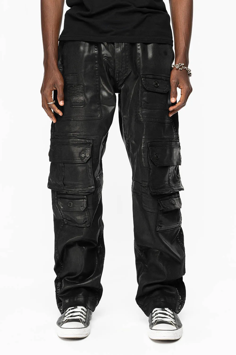 ORIGINAL ROBIN’S JEAN CALL OF DUTY CARGO PANTS IN BLK COATING sold by Robin's Jean product image thumbnail 3