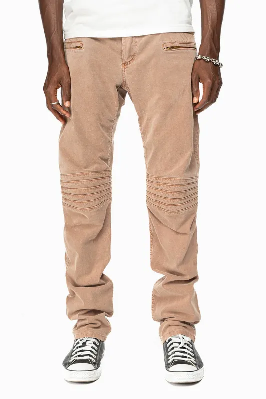 MENS MOTO BIKER JEANS IN KHAKI WASH sold by Robin's Jean