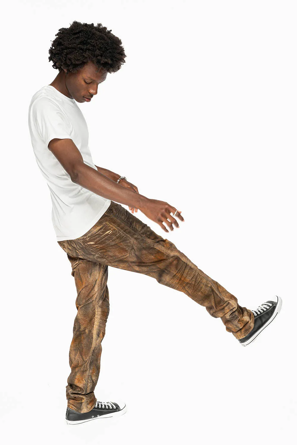 MENS MOTO BIKER JEANS IN NEVADA WASH sold by Robin's Jean product image thumbnail 4