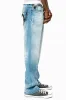 KILLER FLAP MENS STRAIGHT LEG JEAN IN OMAHA LIGHT BLUE WASH EMBELLISHED WITH JET BLK AND BLK DIAMOND CRYSTAL sold by Robin's Jean