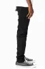 KILLER FLAP MENS SKINNY JEANS IN PURE BLACK FULLY EMBELLISHED JET BLK CRYSTALS sold by Robin's Jean