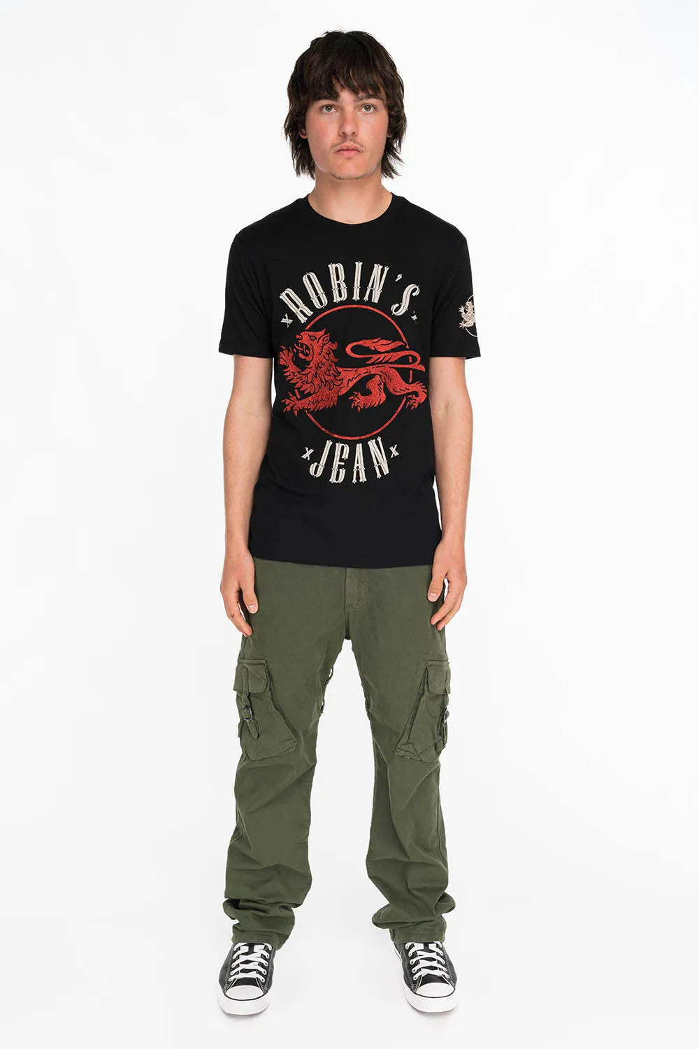 GLITTER LION IN RED ON BLACK sold by Robin's Jean product image thumbnail 3