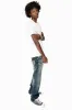 KILLER FLAP MENS STRAIGHT LEG JEAN IN 4D DARK BLUE WASH WITH STUDS AND CRYSTALS sold by Robin's Jean