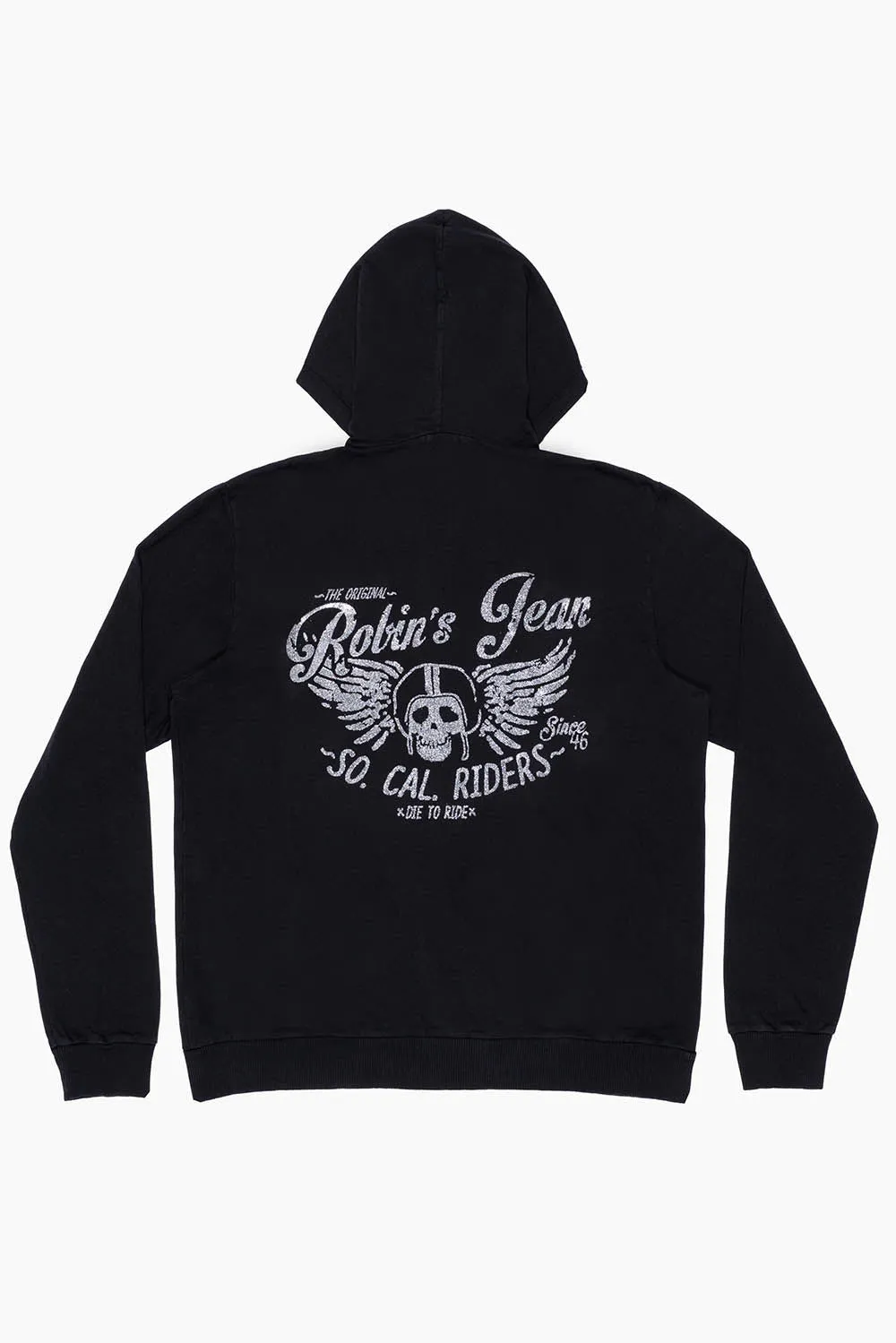 MENS RIDER PULLOVER HOODIE IN BLACK sold by Robin's Jean product image thumbnail 2