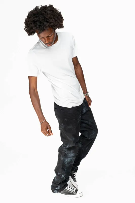 CLASSIC STRAIGHT LEG JEANS IN ASTRO BLACK WASH sold by Robin's Jean