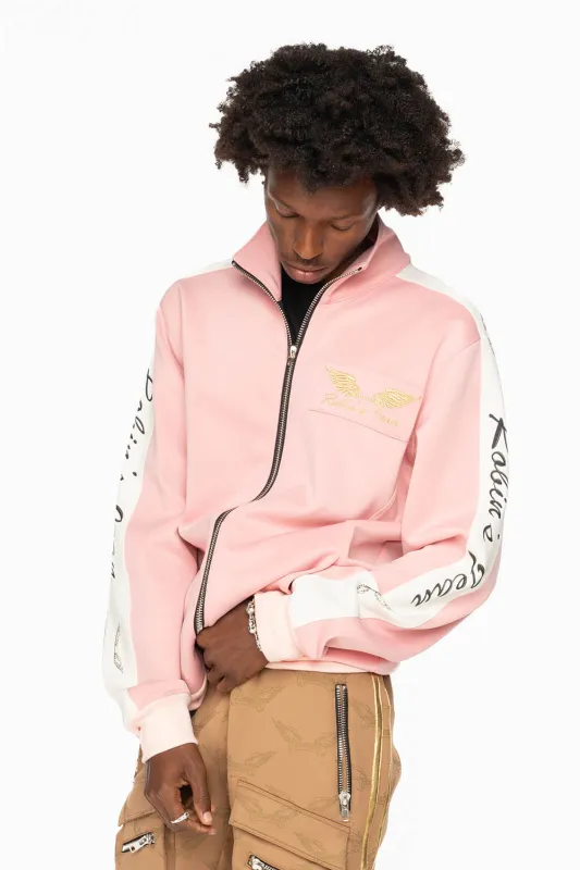 ROBIN’S TEAM TRACK JACKET IN PINK sold by Robin's Jean