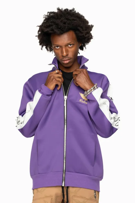 ROBIN’S TEAM TRACK JACKET IN PURPLE sold by Robin's Jean
