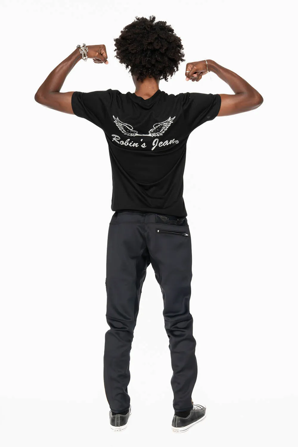 JOGGER IN BLACK WITH TIGER PATCH sold by Robin's Jean product image thumbnail 2