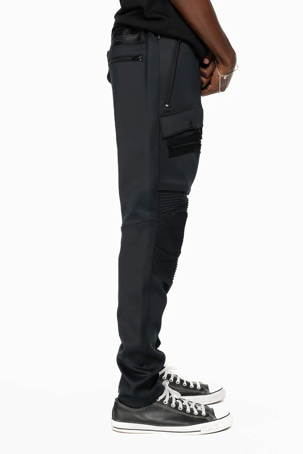 ROBIN’S BIKER JOGGER IN BLACK sold by Robin's Jean product image thumbnail 2