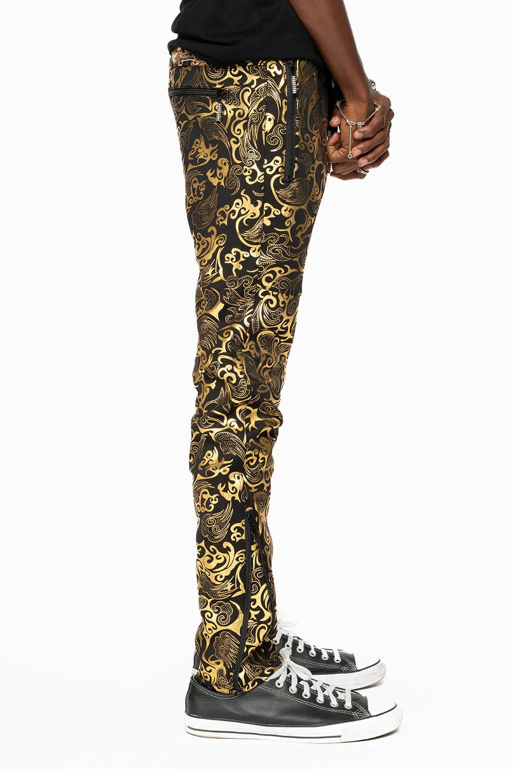 CLOUD JOGGER IN BLACK AND GOLD sold by Robin's Jean product image thumbnail 3