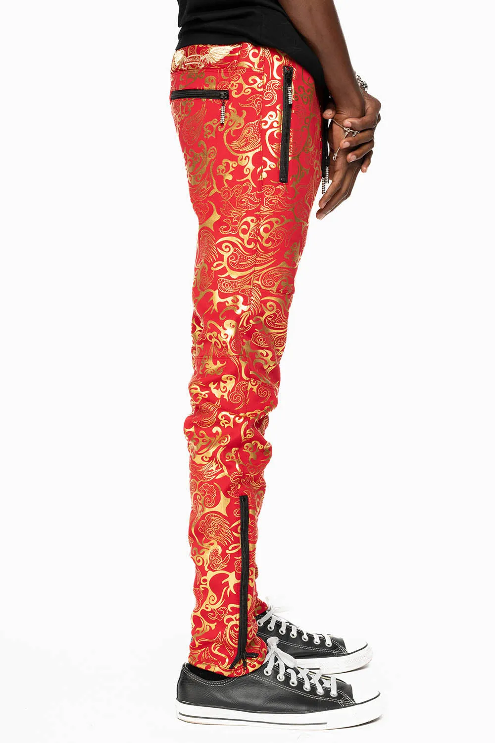 CLOUD JOGGER IN RED AND GOLD sold by Robin's Jean product image thumbnail 4