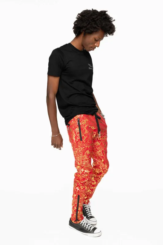 CLOUD JOGGER IN RED AND GOLD sold by Robin's Jean