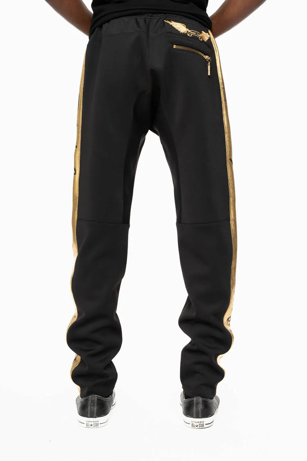 ROBIN TEAM JOGGER IN GOLD ON BLACK sold by Robin's Jean product image thumbnail 4