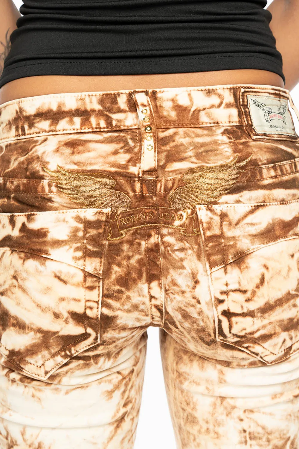 MARILYN LOW RISE WOMENS STRAIGHT LEG JEANS IN HAWAII KHAKI WASH sold by Robin's Jean product image thumbnail 3