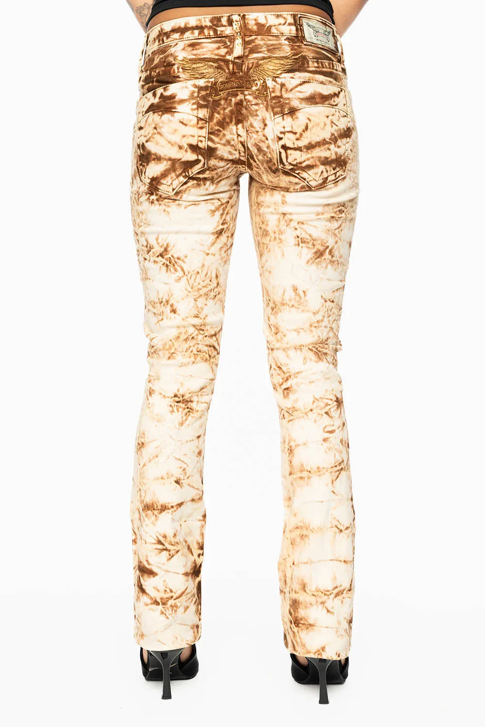 MARILYN LOW RISE WOMENS STRAIGHT LEG JEANS IN HAWAII KHAKI WASH sold by Robin's Jean product image thumbnail 2