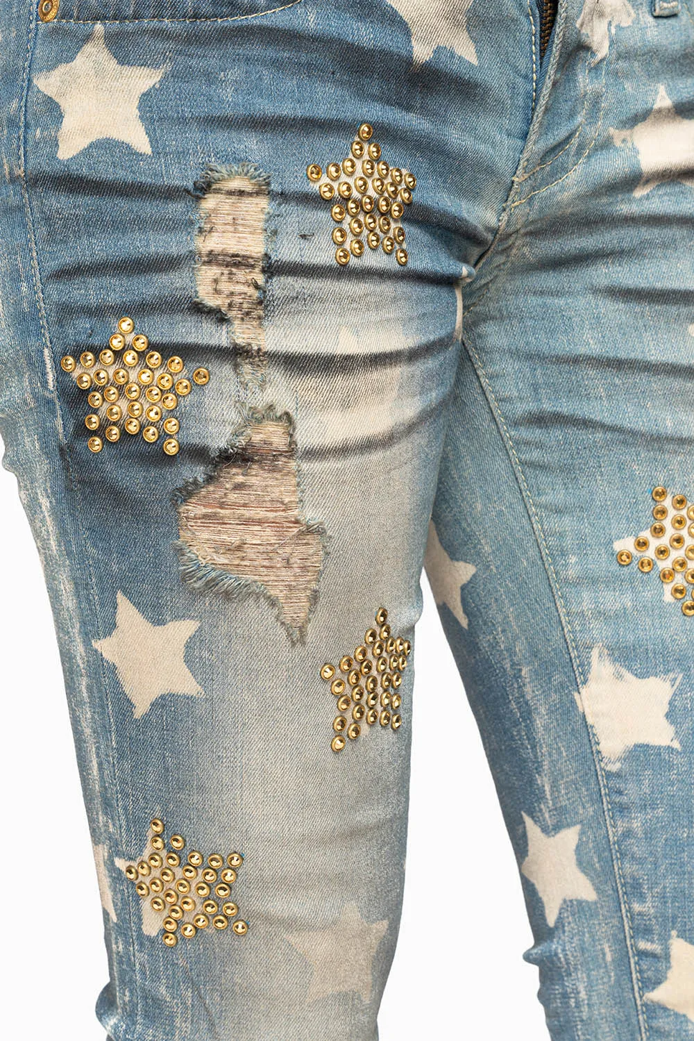 MARILYN WOMENS SKINNY PATRICE 3D DRK BROKEN WASH EMBELLISHED WITH CRYSTALS sold by Robin's Jean product image thumbnail 2