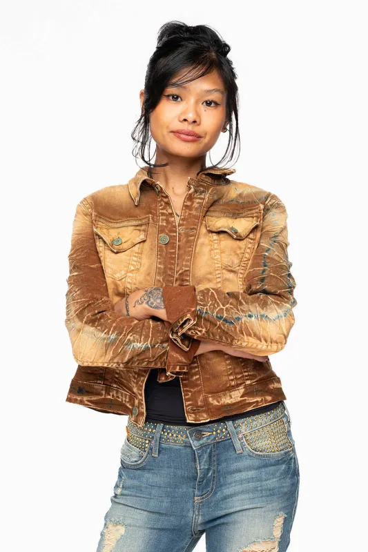 ROBIN'S JEAN DENIM JACKET IN 4D LIGHT PERU WASH made by Robin's Jean