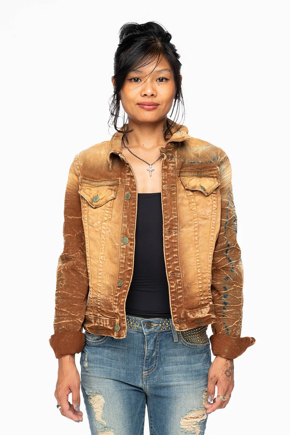 ROBIN'S JEAN DENIM JACKET IN 4D LIGHT PERU WASH sold by Robin's Jean product image thumbnail 3