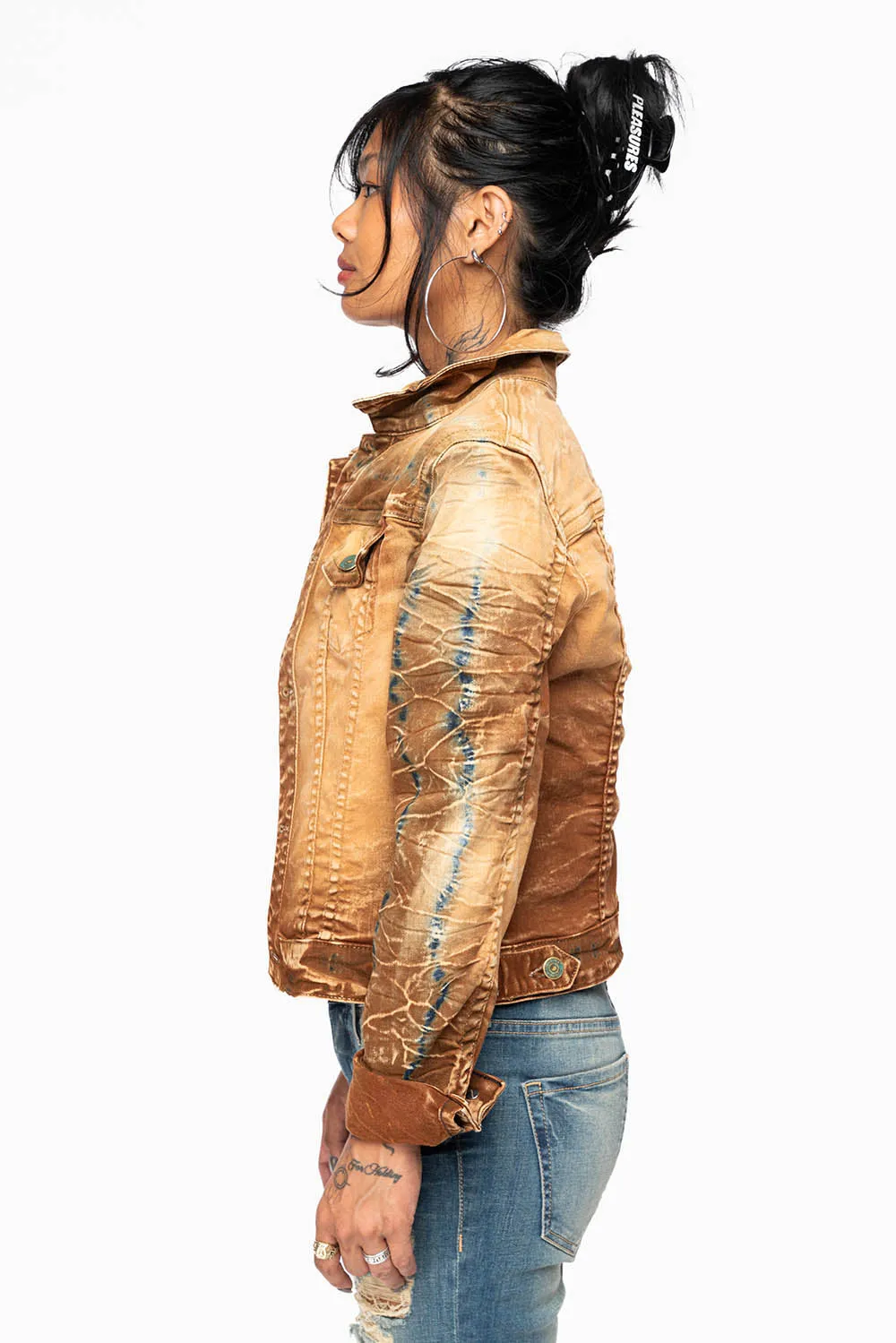 ROBIN'S JEAN DENIM JACKET IN 4D LIGHT PERU WASH sold by Robin's Jean product image thumbnail 4