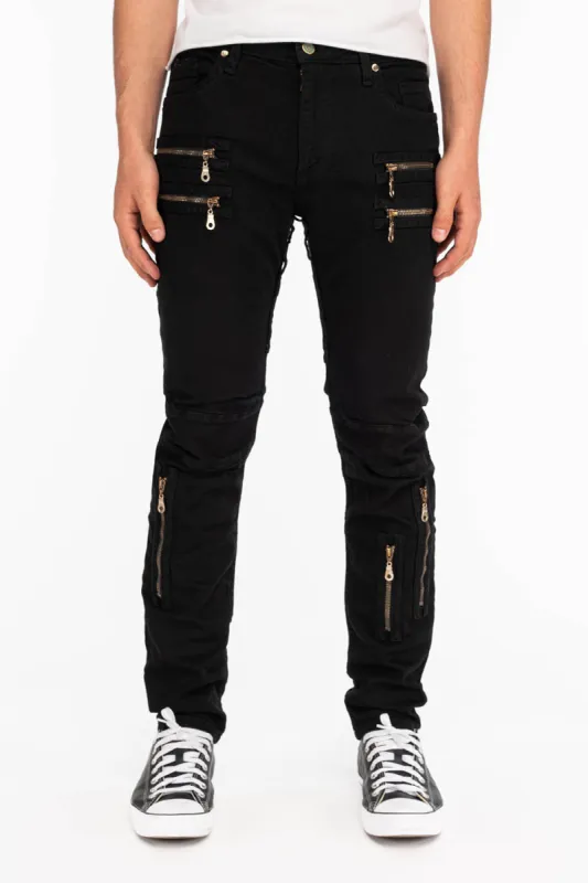 NEW BIKER IN PURE BLACK WITH BLACK WINGS sold by Robin's Jean