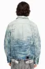 DENIM JACKET IN VINTAGE BLUE WITH CRYSTALS sold by Robin's Jean