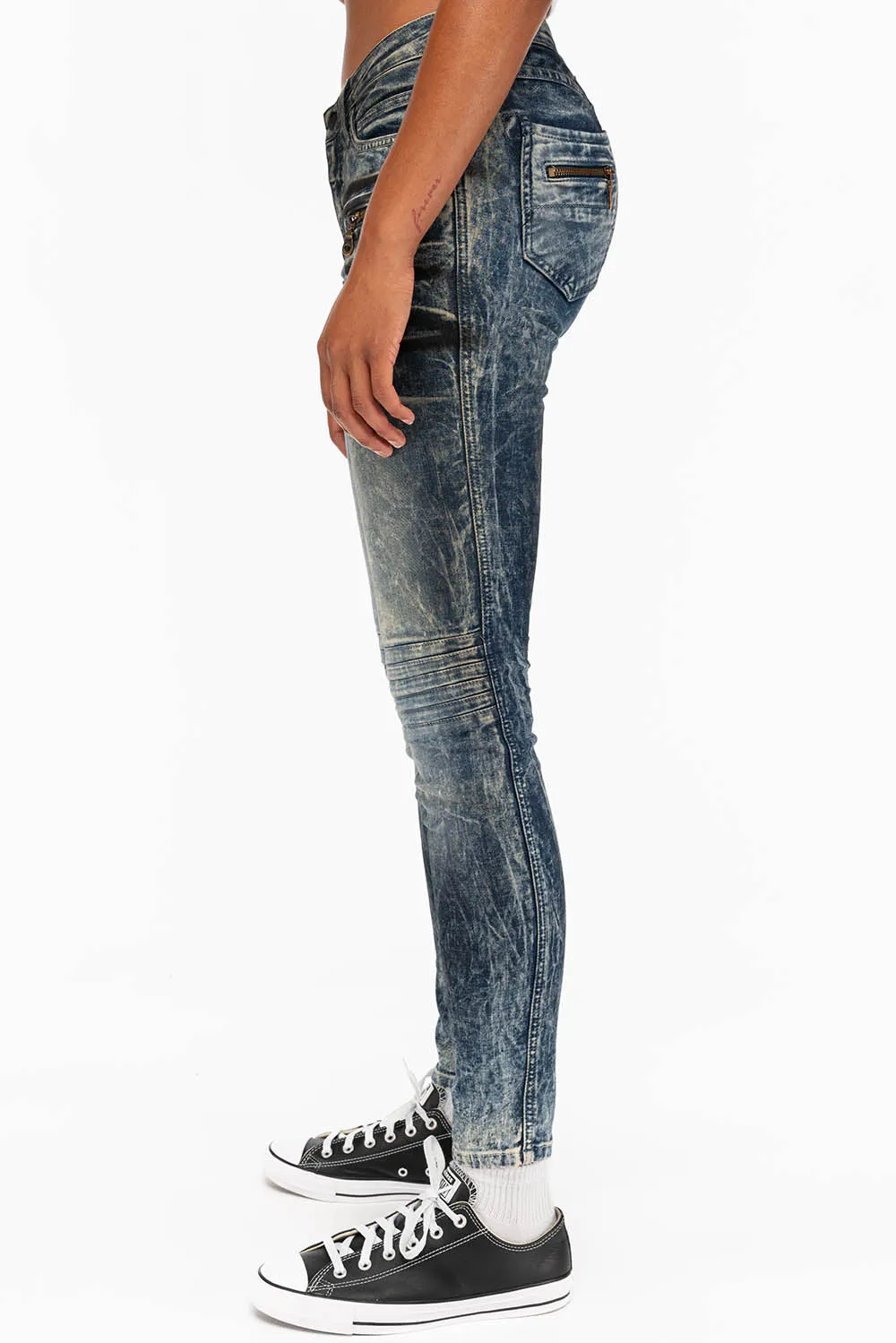 ROBIN'S BIKER WOMENS JEANS IN SILVER GHOST sold by Robin's Jean product image thumbnail 2