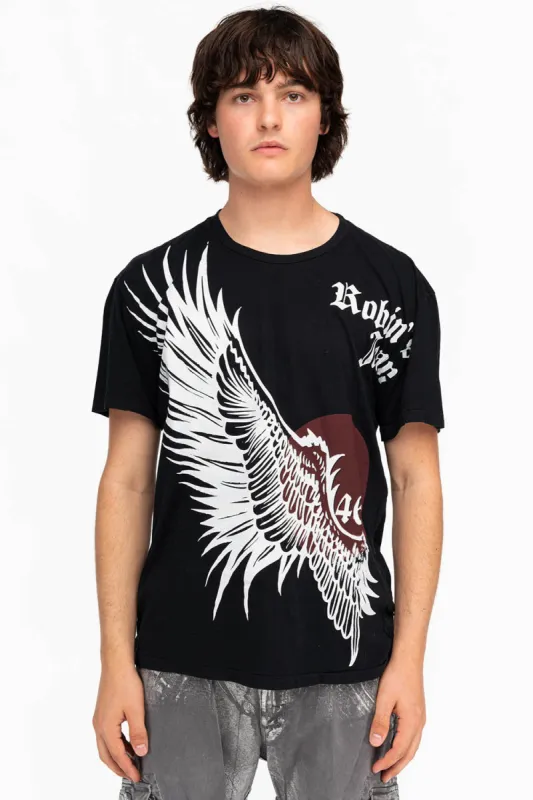 MENS RED WING T-SHIRT IN BLACK sold by Robin's Jean